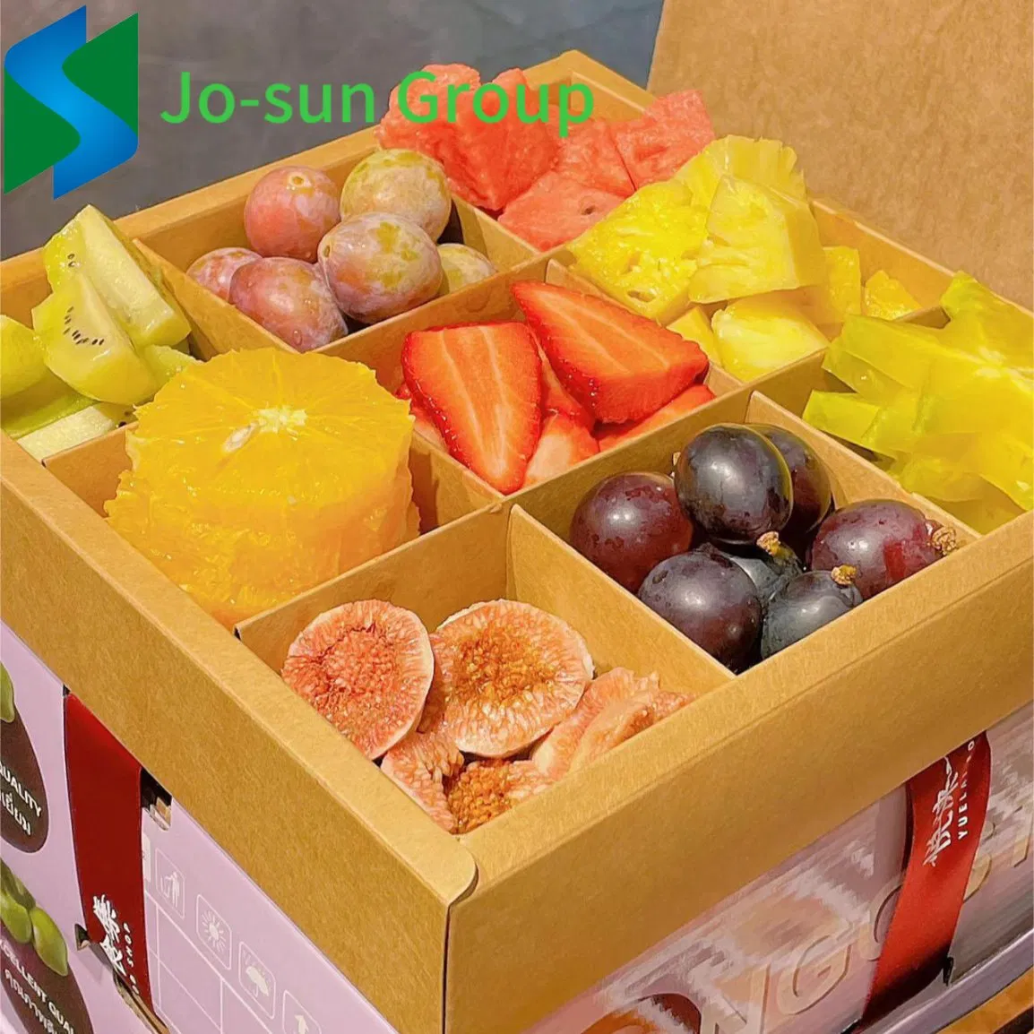 Kraft Paper Fruit Packing Box Picnic Platter Dessert Cake Packing Box