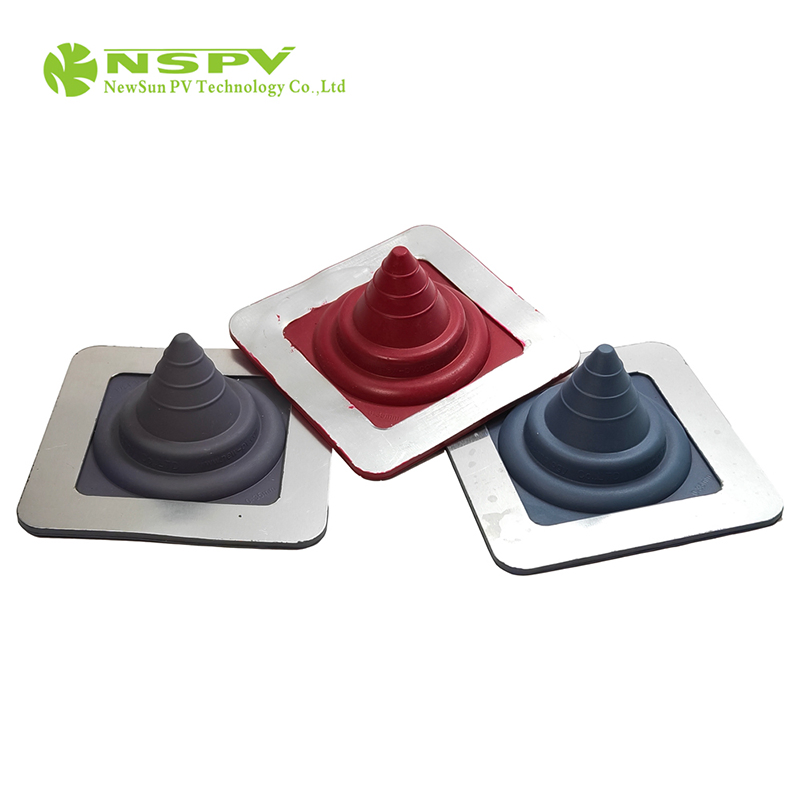 Square Waterproof Dust Cover Base Custom Silicone Roof Flashing for Construction