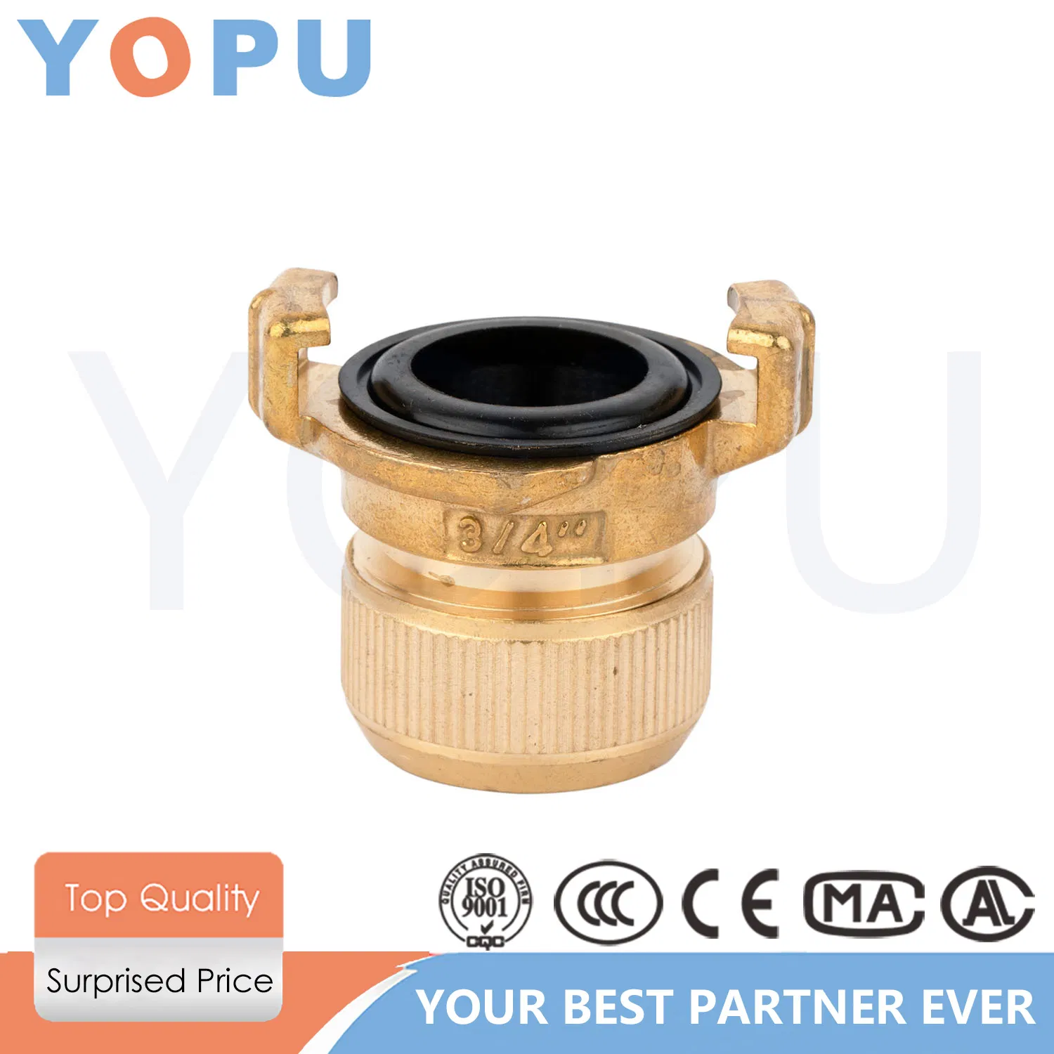 Heavy Duty Pipe Fittings Brass 1/2 Inch NPT Female Swivel Coupling