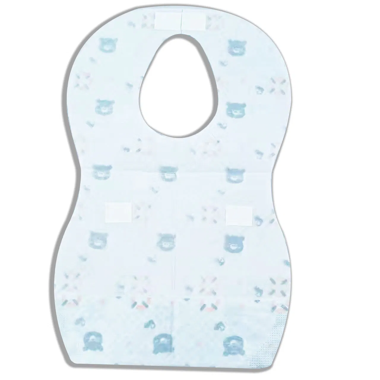 10PCS/Bag Mixed Patterns Biodegradable Printed Apron Disposable Baby Bibs