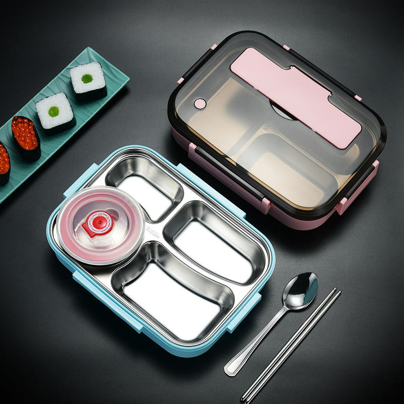 Eco-Friendly Reusable Bento Lunch Box for Kids Meals