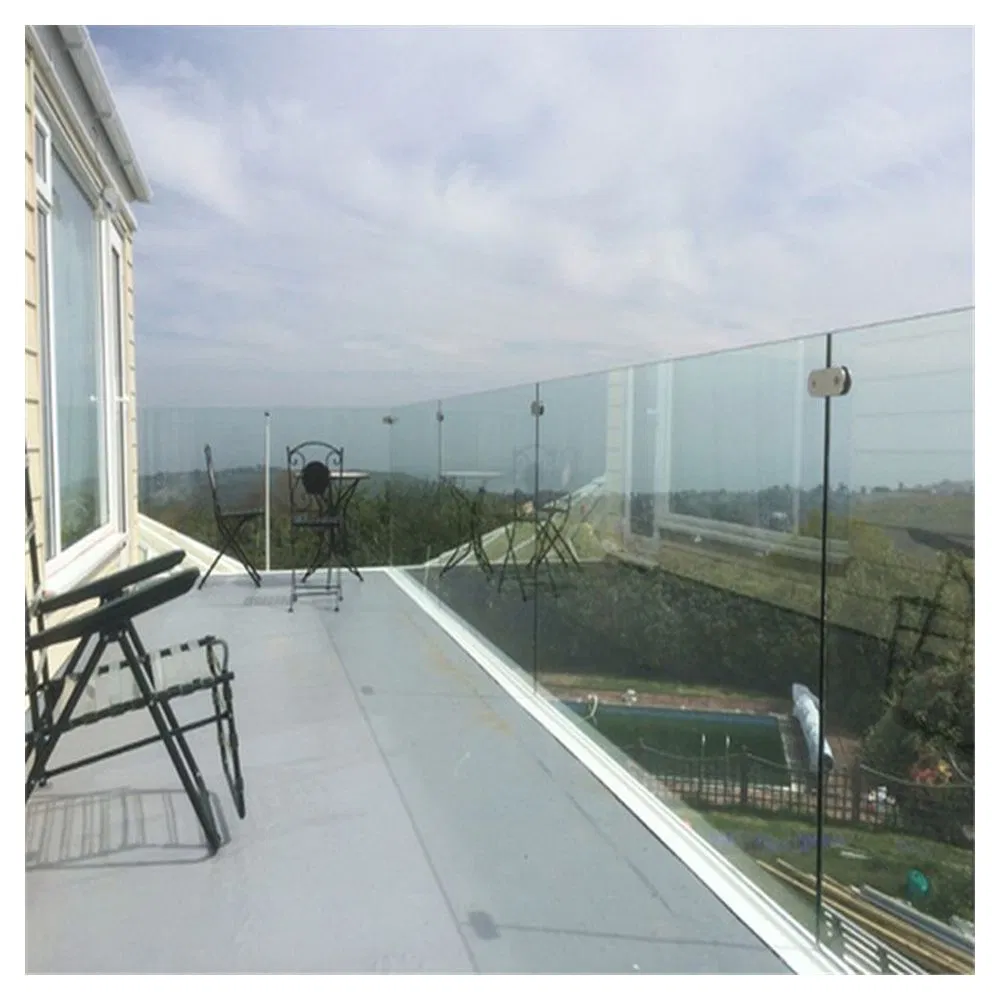 U Channel Glass Railing Style Indoor Stair High Quality Railing