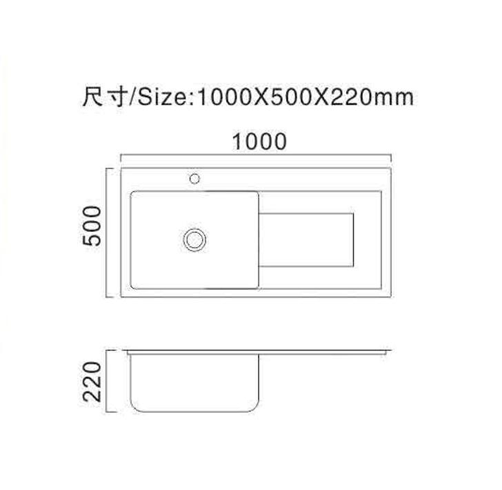 China Wholesale Sink Kitchen Sink Stainless Steel Sink Handmade OEM