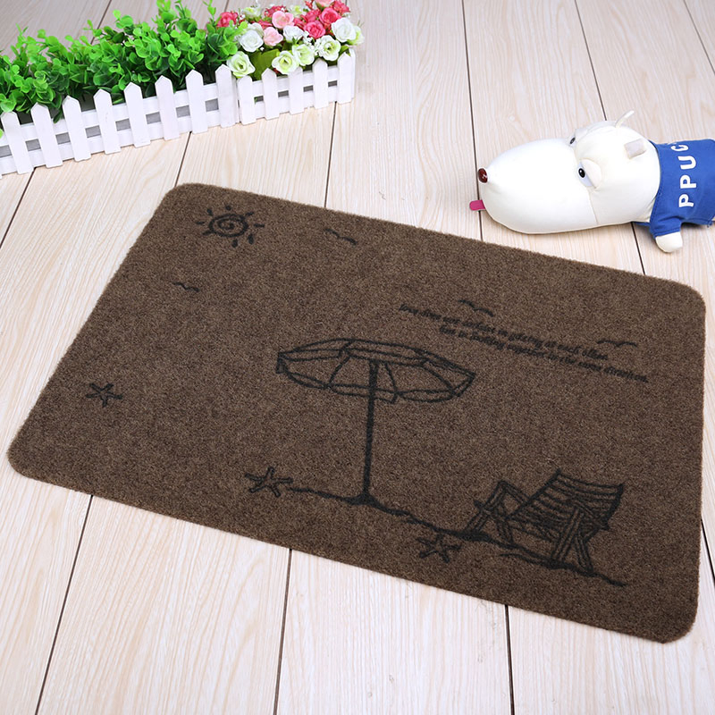 Effective Absorb Water and Mud Away Embroidered TPR Backed Entrance Door Mat Bothroom Mat Living Room Mat Kitchen Floor Mat
