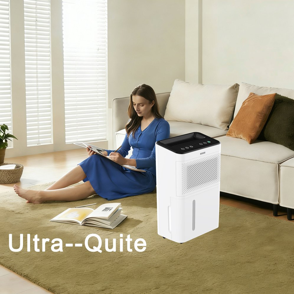 Quiet Smart Dehumidifier for Home and Basement Environments