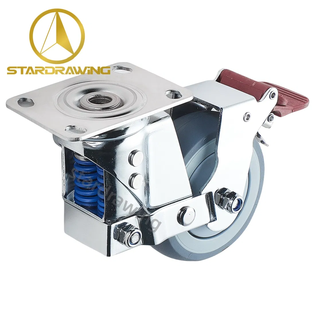 Stardrawing 4inch 100mm Spring Loaded Caster Wheels