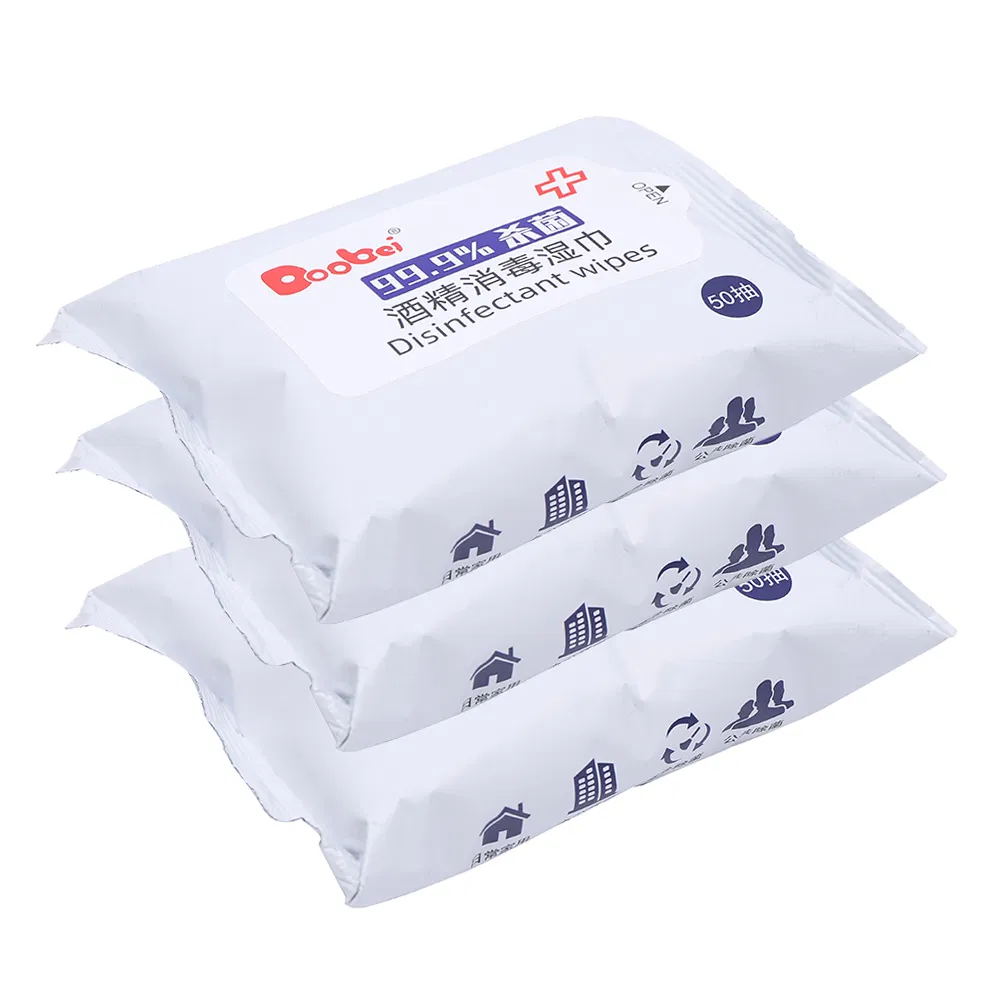 Factory Price 75% Alcohol Wipes Sanitizing Wipes Protective Antibacterial Disinfectant Wet Wipes