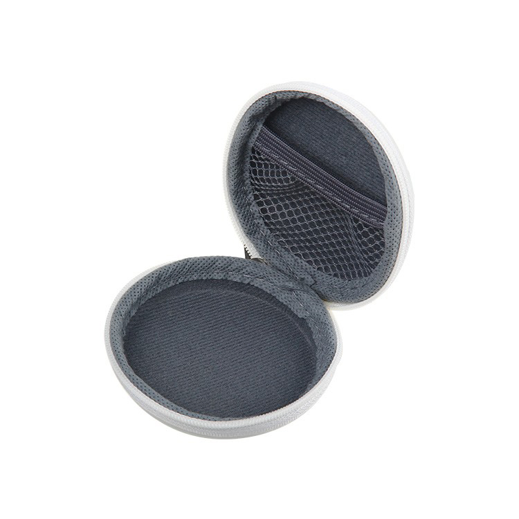 Чехол для наушников EVA, черный, с молнией