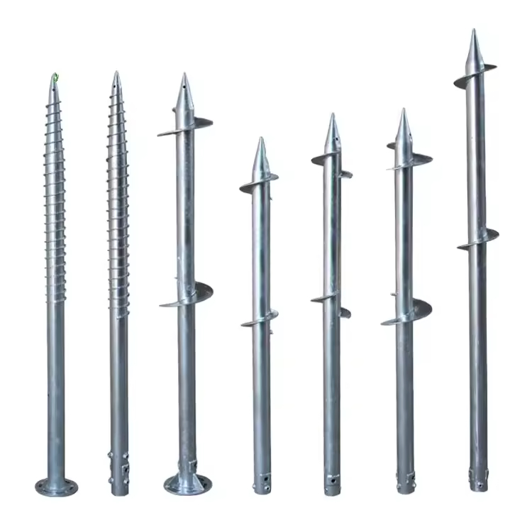 Винтовая свая для солнечных систем с оцинковкой