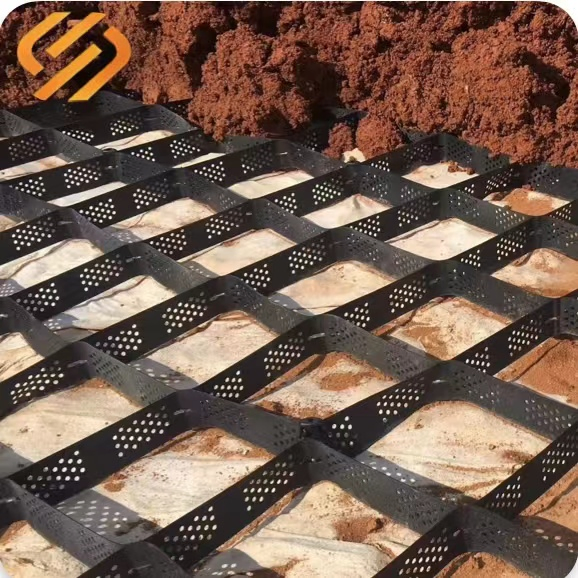 Welding Spaceing 356mm 445mm Polyethylene Geocell for Soil Stabilization and Erosion Control