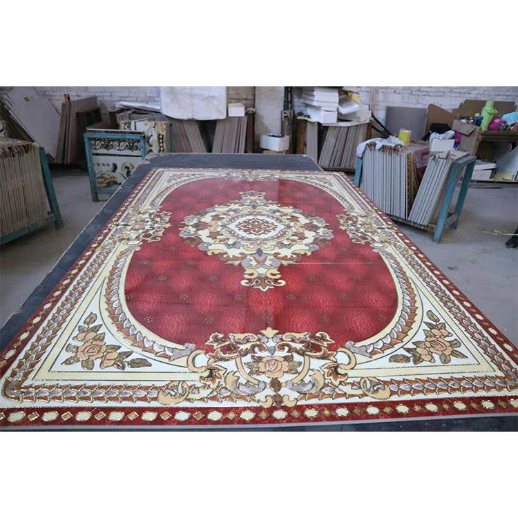 Factory Crystal Polish Porcelain Floor Tiles 1200X1800mm Living Room Muslim Syle Golden Ceramic Cheap Carpet Tiles for Sale