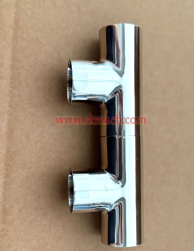 Food Grade Pipe Fittings 1.5 Inch Stainless Steel SUS304 Weld Tee