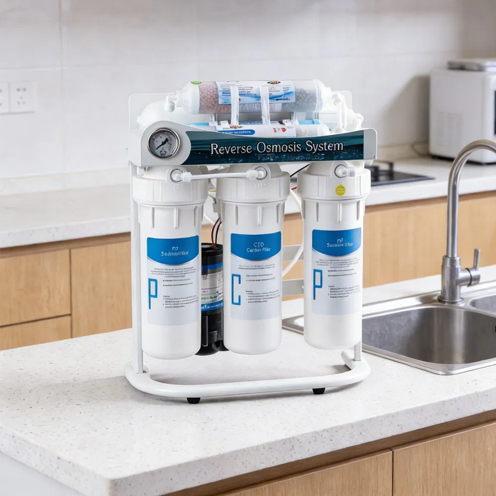 75 Gpd Alkaline RO Reverse Osmosis System Household Water Filter Manufacturer Household Water Purifier with Water Storage Tank