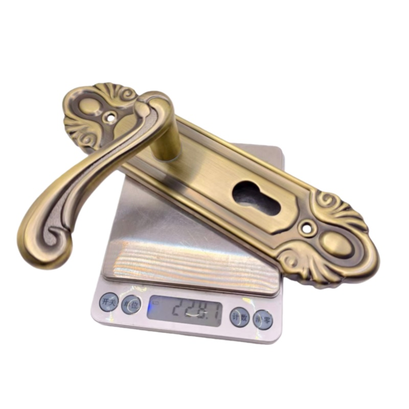 Door Accessories Hardwar Cheap Luxury Modern Style Bedroom Door Lock Metal Lever Handles Furniture Aluminium Alloy Door Handle for Interior Doors Plastic Handle