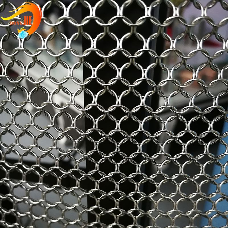 Custom Stainless Steel Coil Wire Chain Link Curtain Mesh for Decoration