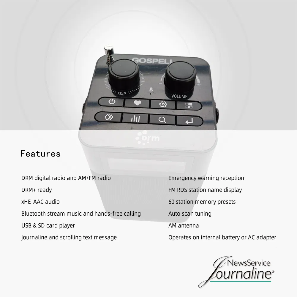 Портативное радио Gospell GR-226BP с интернетом и Bluetooth