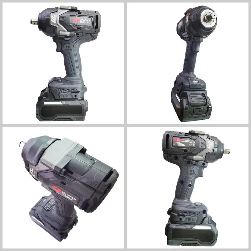 OEM ODM Obm PT-8090 Portable Electric Impact Wrench 750W Power Hiqh Torque 1/2 Inch Cordless Impact Gun with Battery