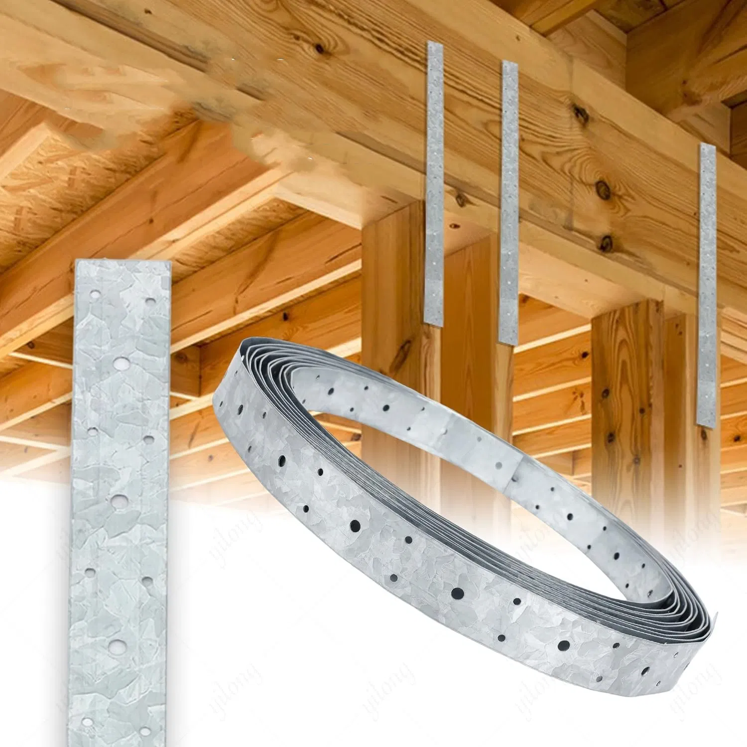 Duty Galvanized Strap for Wooden Building Connections and Structural Bracing Solutions