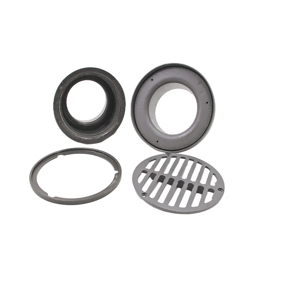 Customized Cast Iron Above Grade Nickel No-Hub Connection Ductile Flashing Floor Drain