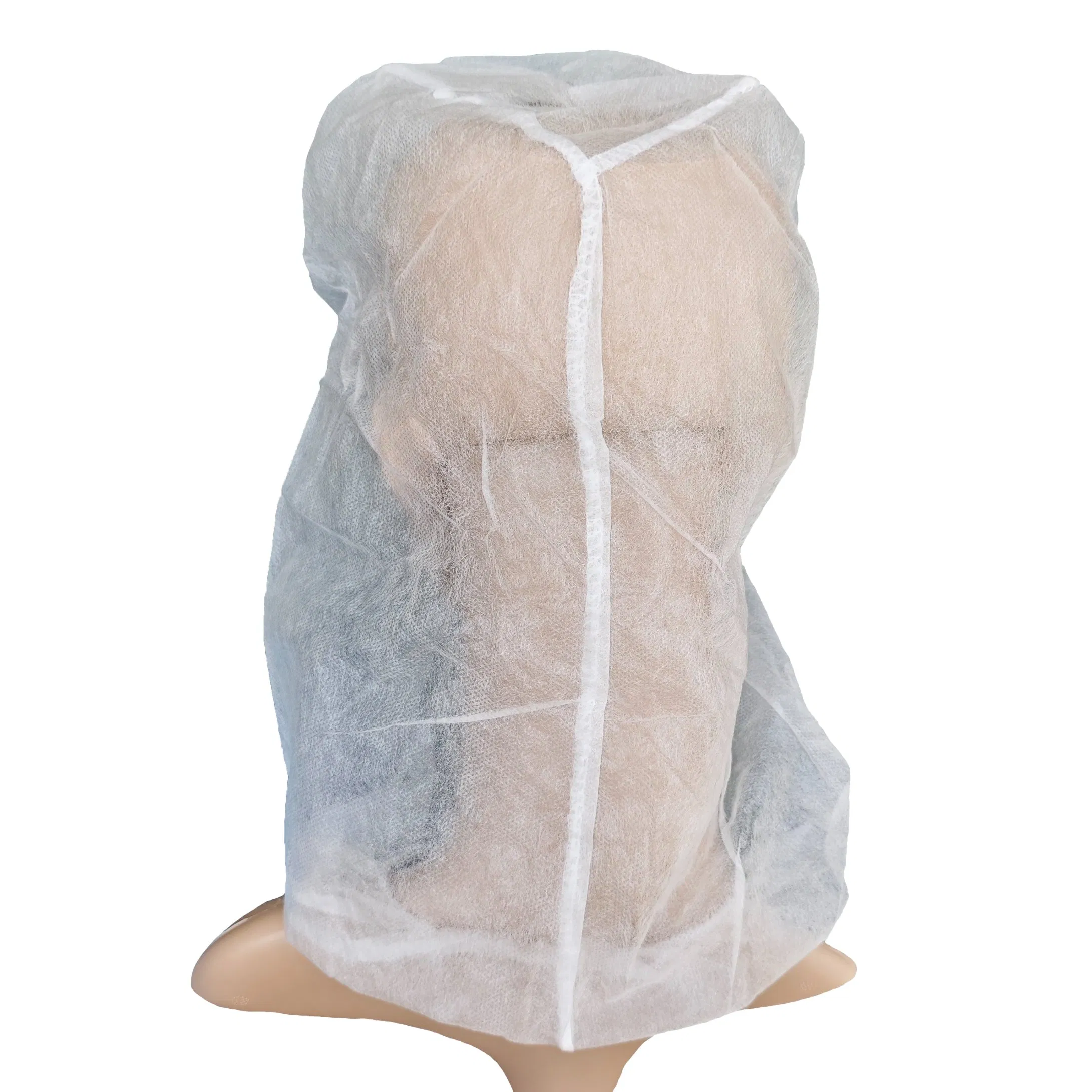 Disposable Ultrasonic PP Non Woven Bouffant Cap White Astronaut Cap