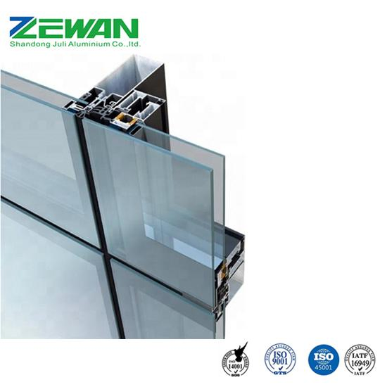 Customize Aluminium Curtain Wall 6063 T5 Aluminum Profiles