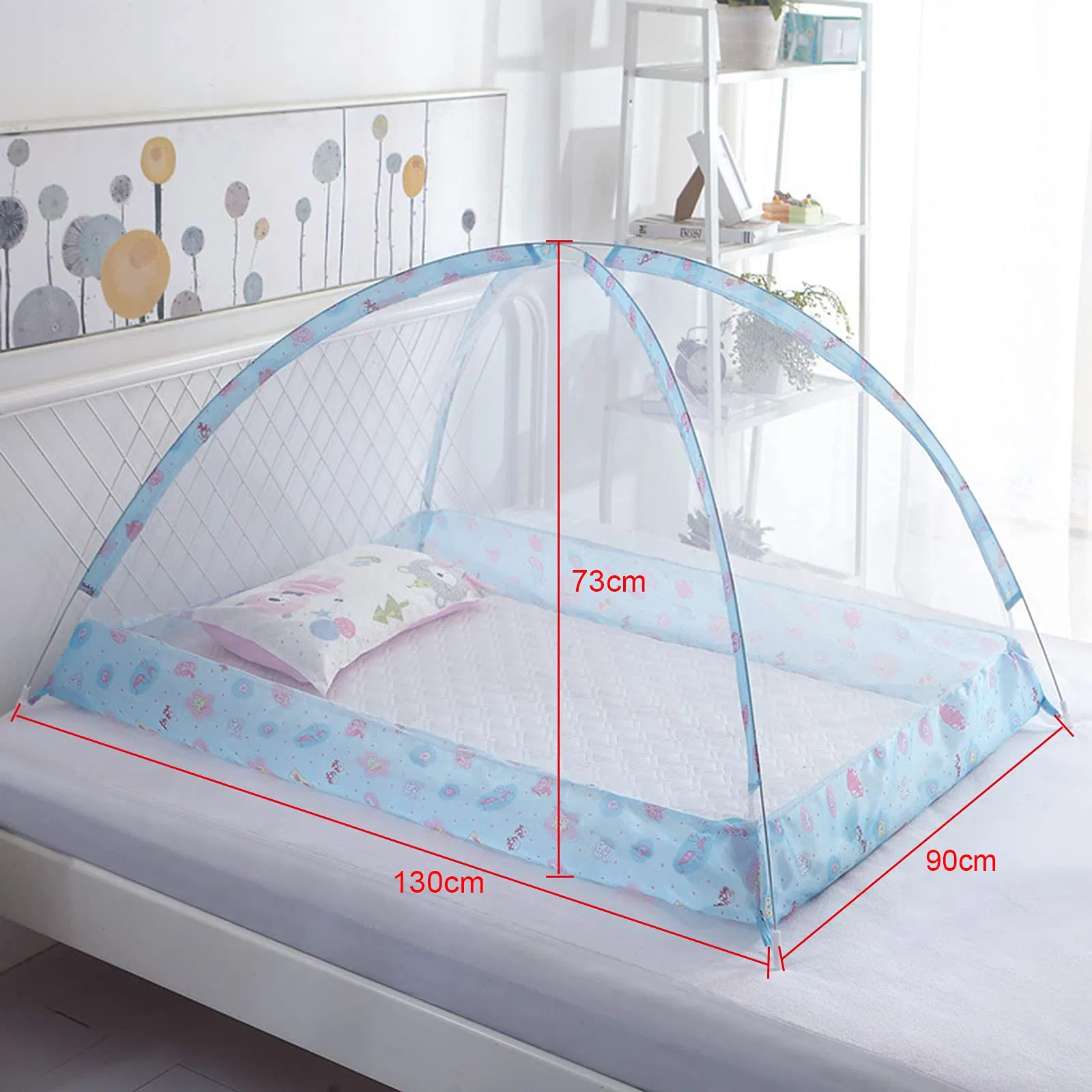 Universal Crib Mosquito Net Crib Netting Canopy Tent Foldable Mesh Net