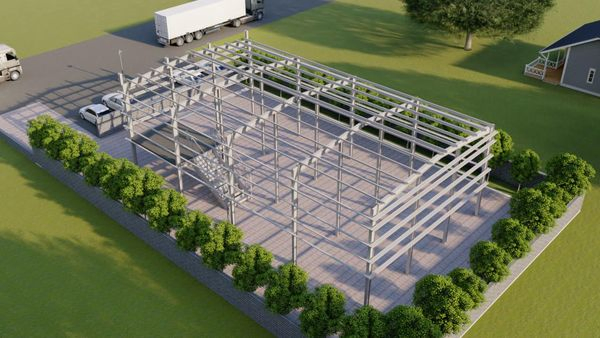 Quick Install Factory Prefabricated Steel Structure Slaughter Workshop