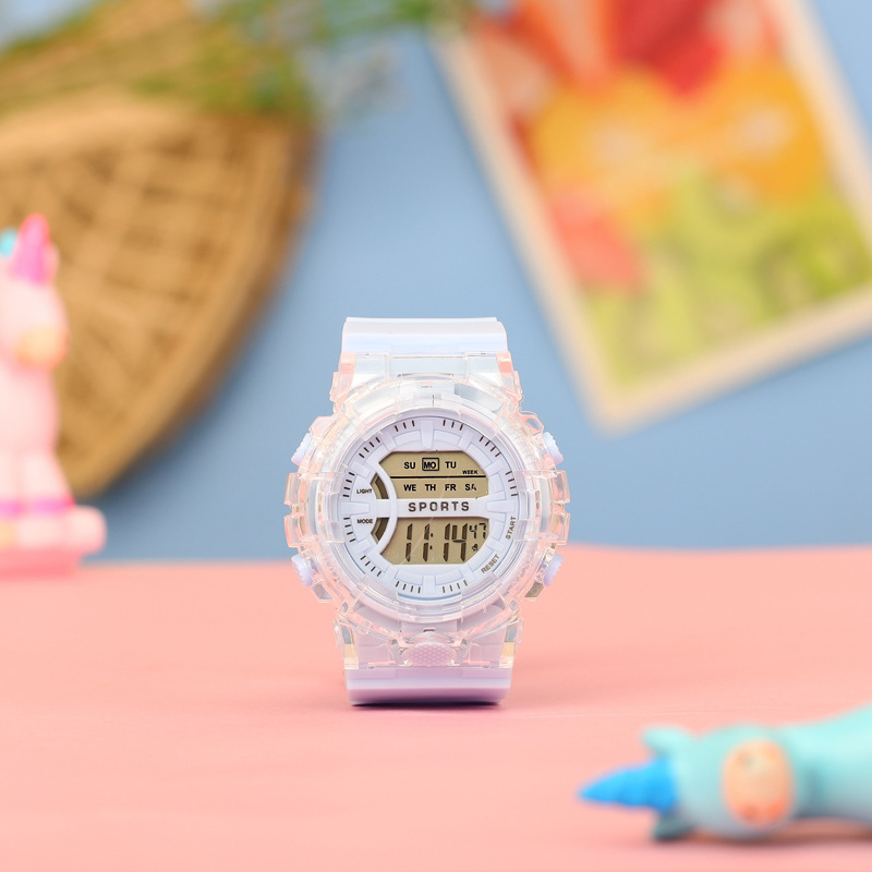 Unisex Silicone Waterproof Sports Student LED Watches