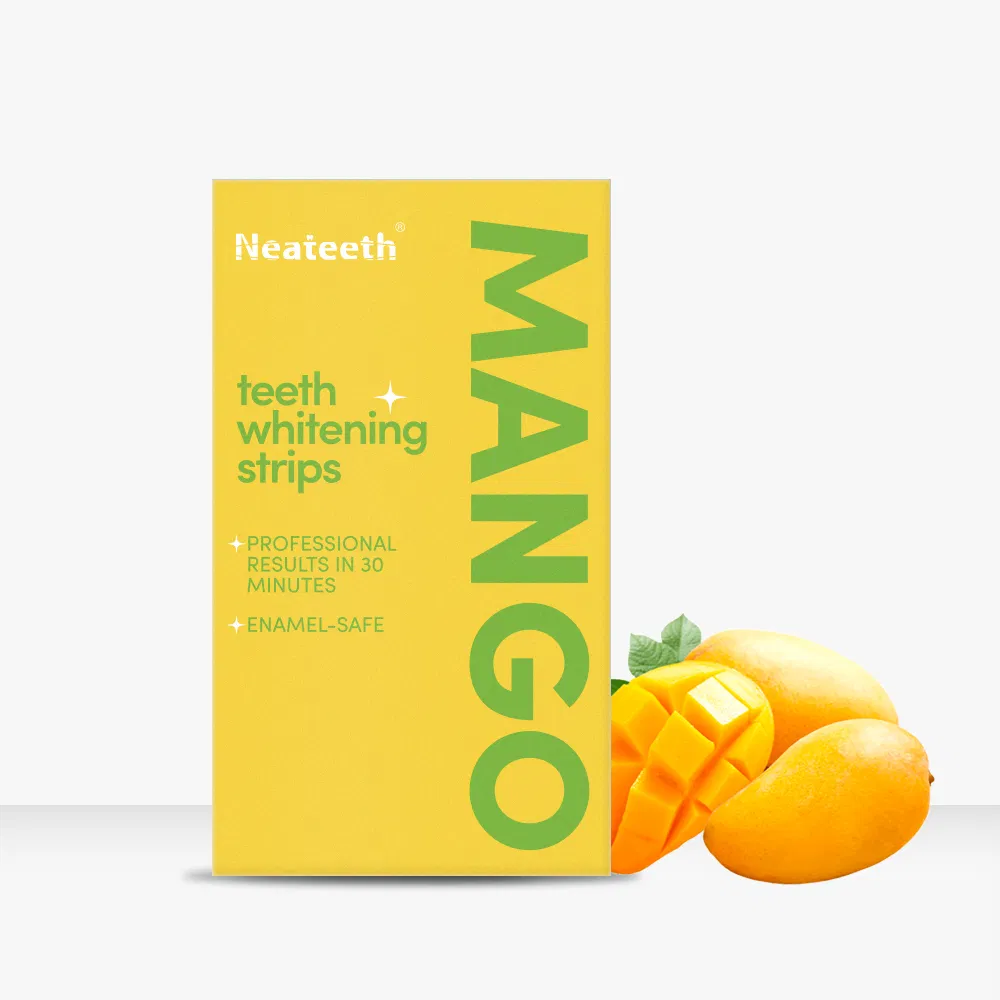 Coconut Fruit Flavor Teeth Whitening Strips 6%HP Pap Peroxide Free Dry Strips Wet Strips No Residue