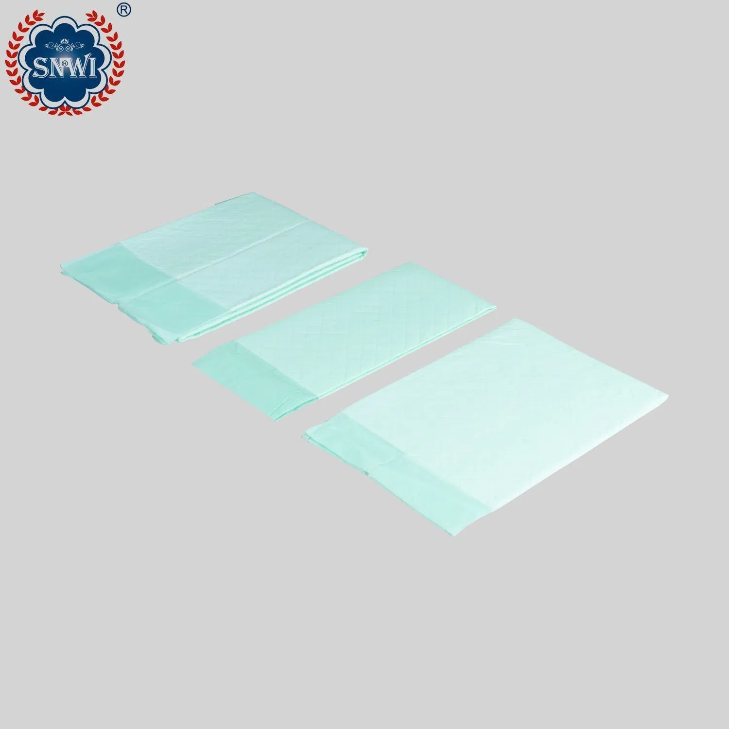 Factory Wholesale 45X 60cm Blue Paper Disposable Absorbent Hygiene Sheet Incontinence Bed Nursing Under Pad