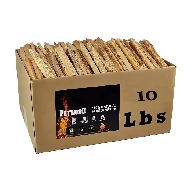 Natural Resin Pine Wood Tinder Sticks for Efficient Fire Starting