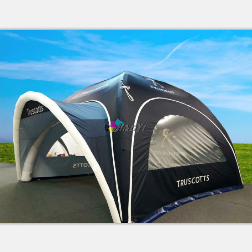 custom printed large waterproof X tube air-inflation inflatable tents for event