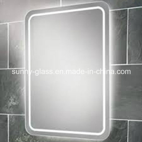 Silver/Aluminium LED Mirror for Cosmetic Bathroom Light Mirrors