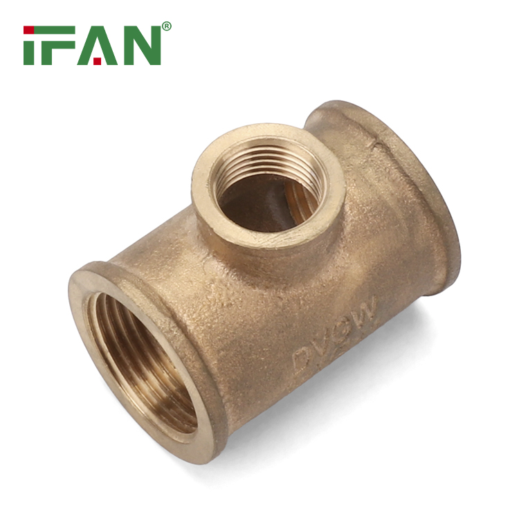 Ifan ISO15875 Reducing Tee Brass Bronze Pipe Fittings