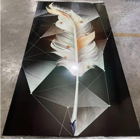 3D Wall Panel for Wood Veneer Charcoal Panel Carbon Crystal Board
