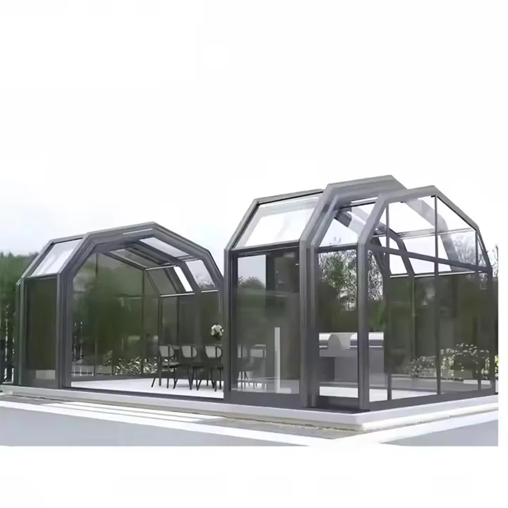 Manual or Motorized Telescopic Sunroom Easy to Operate