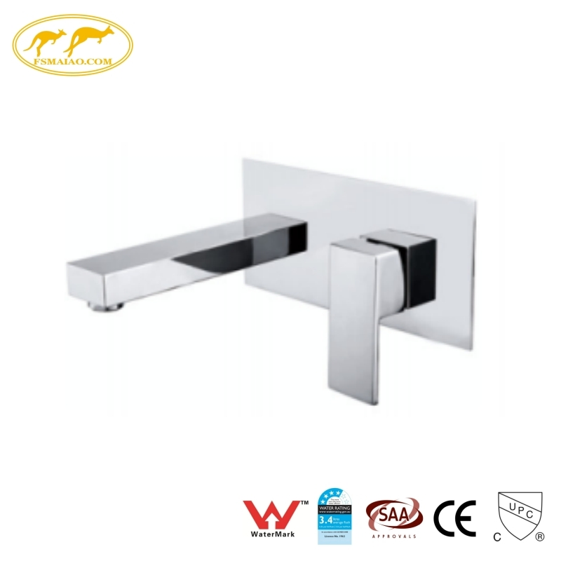 Watermark Certified Double-Hole Design Scratch-Resistant High-Pressure Resistant Bath Wall Mixer