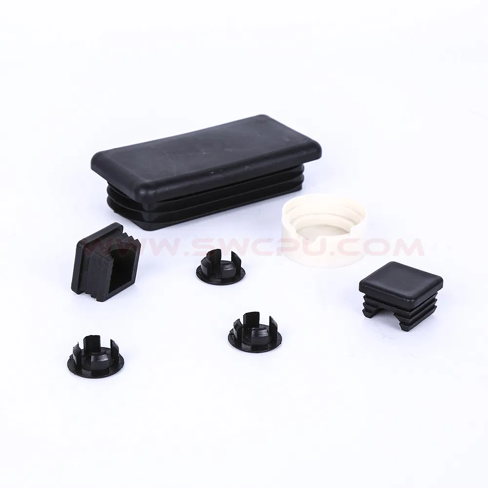 Custom Black ABS Plastic End Caps for Aluminum Extrusion Profiles
