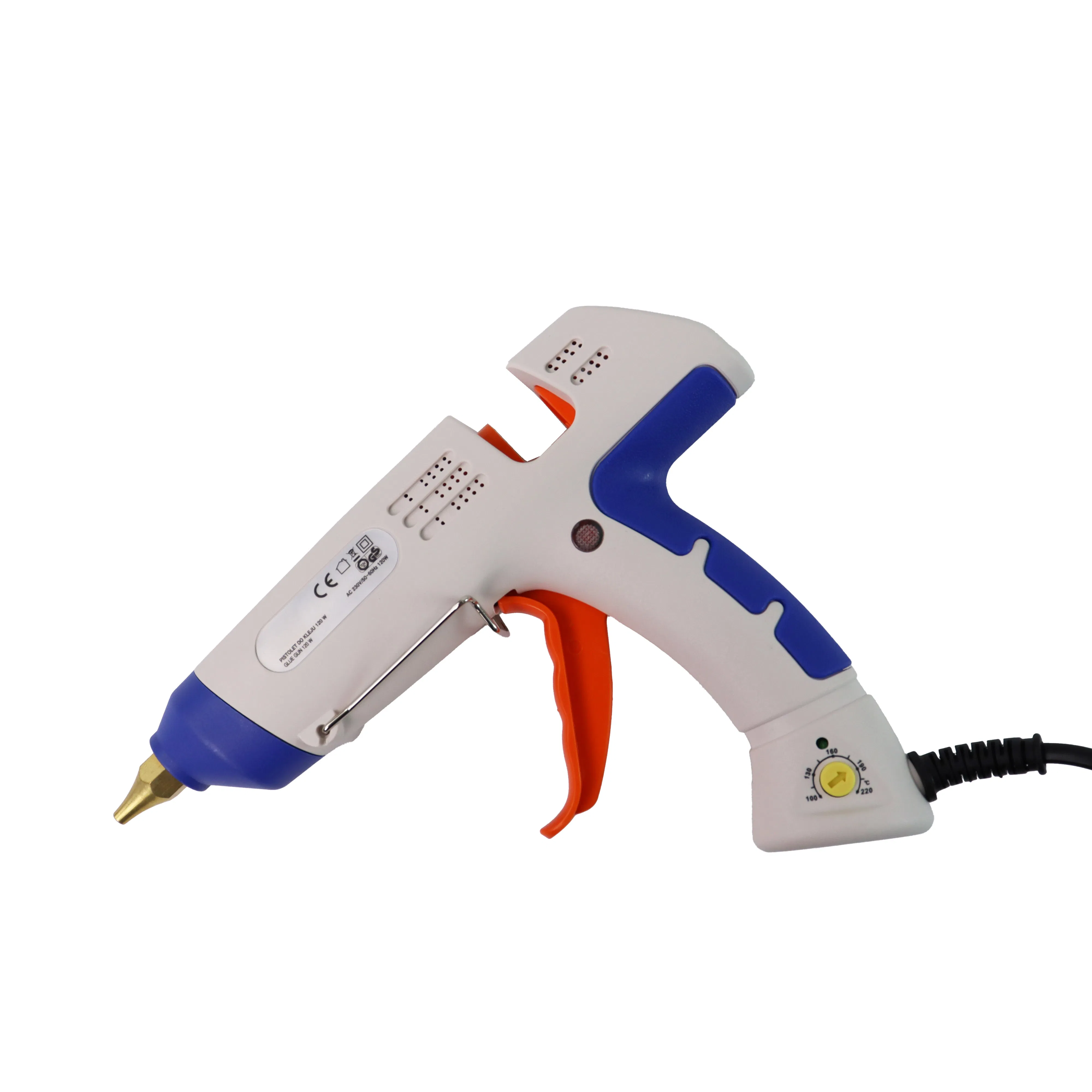 60W-100W Adjustable Temperature Hot Melt Glue Gun Kit with 11mm Glue Sticks