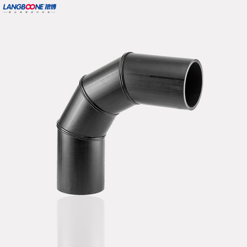 PE100/80 Pipe Fitting SDR11 Fabricated Cross Fittings for Water Supply Pipe PE Flange Welded Bend