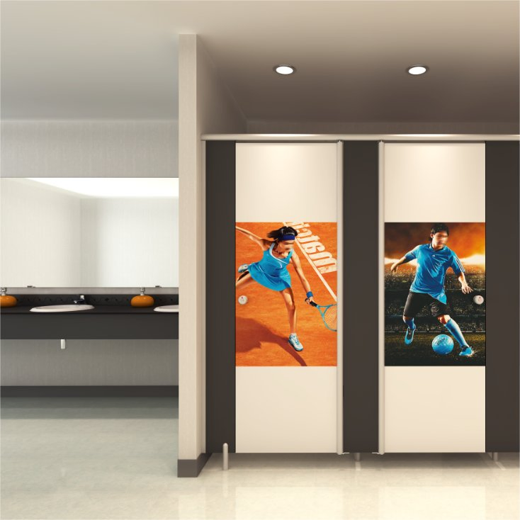 Debo Latest Design HPL Washroom Cubicle Accessories Compact Toilet Partition Manufacturer