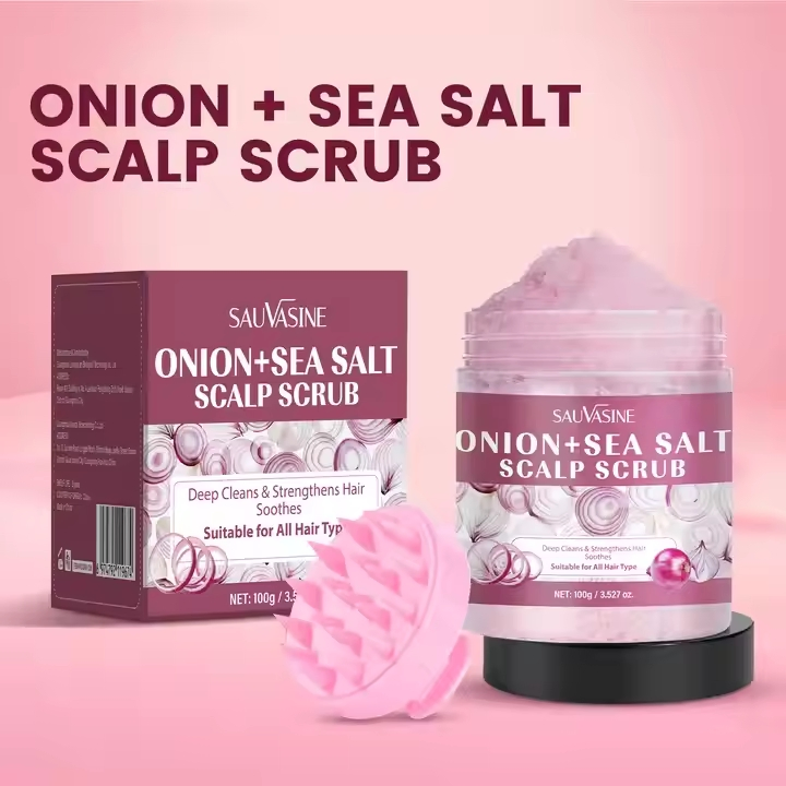 New Product Scalp Scrub Onion Sea Salt 100g for Hair