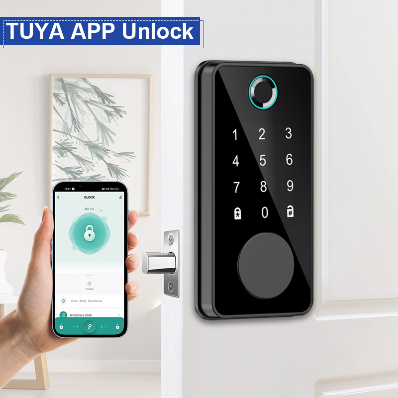 Camakt Cerradura Inteligente Fingerprint Smart Lock IP65 Waterproof APP Control CE/RoHS Certified for Home Door Smart Locks
