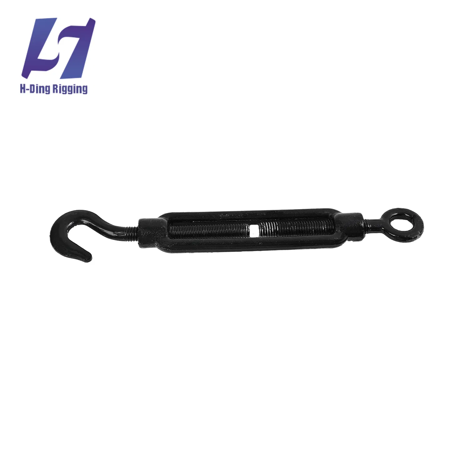Black Polymer Coated Turnbuckle DIN 1480 Eye Eye Design Malleable Iron Marine Use