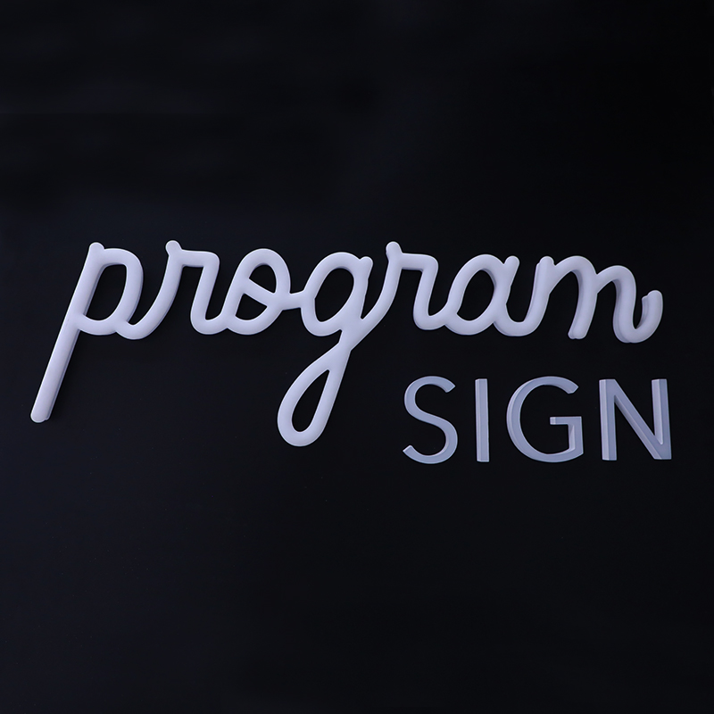 Custom Face Lit Acrylic Illuminated LED Signage with RGB Program for Advertising