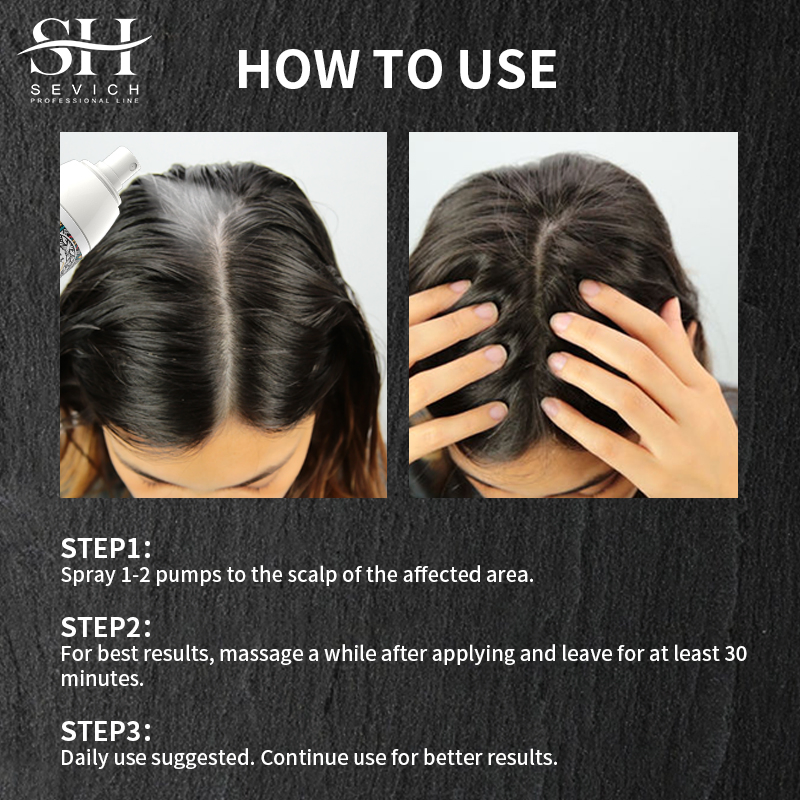 High Quality Vegan Organic Rice Water Fast Thick Hair Growth Oil Spray