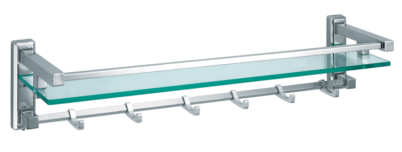 Hot Selling Bathroom Hotel Space Towel Rack with Hooks