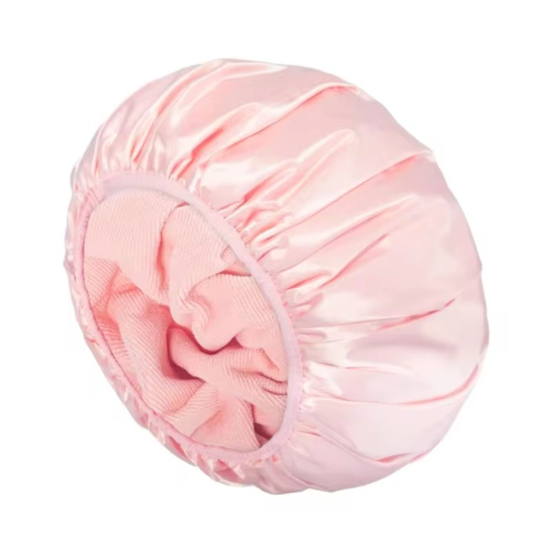 Promotional Great Quality Waterproof Triple Layer Reusable Shower Caps