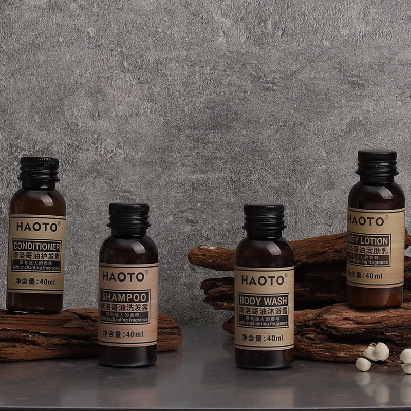 Luxury 25ml 30ml 35ml Packing for Shampoo with Conditioner Body Wash and Body Lotion Set