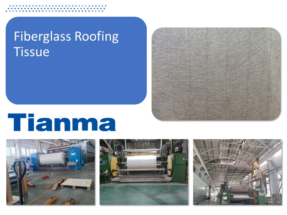 Fiberglass Surface Tissue Mat 30GSM 430mm*3800m/Roll